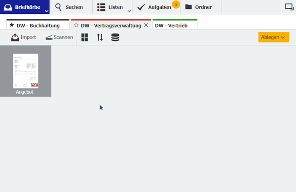 2_Sortieren von Briefkorb zu Briefkorb